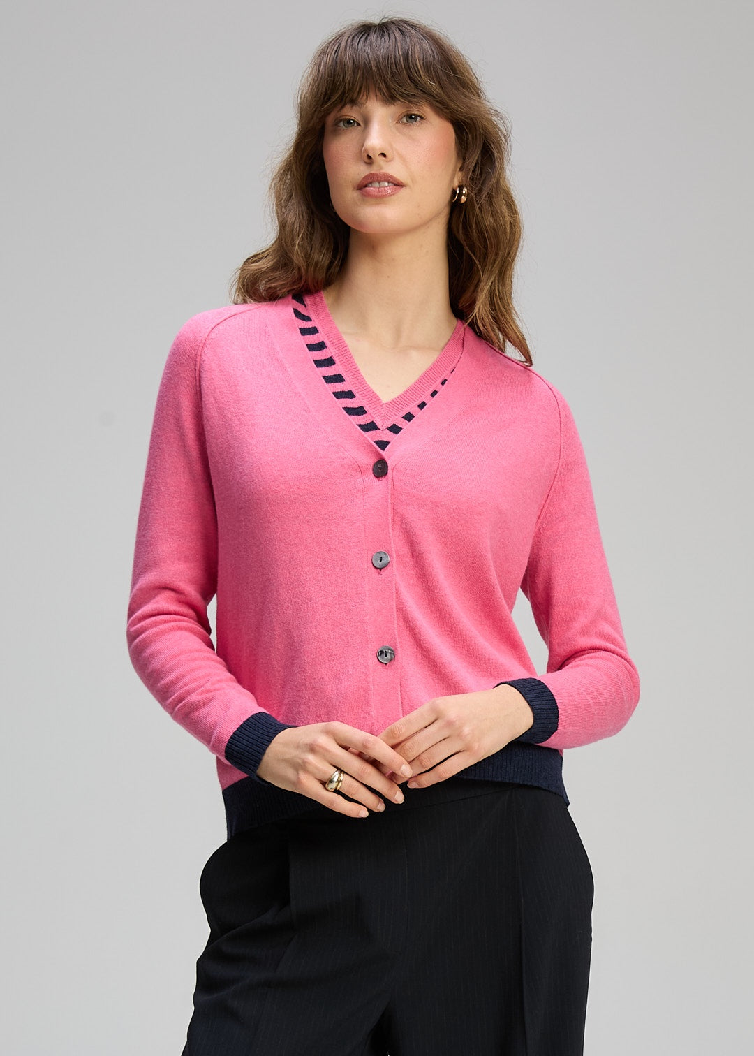 Zaket & Plover V Neck Cardi Essential - Rhubarb – Spoilt Boutique