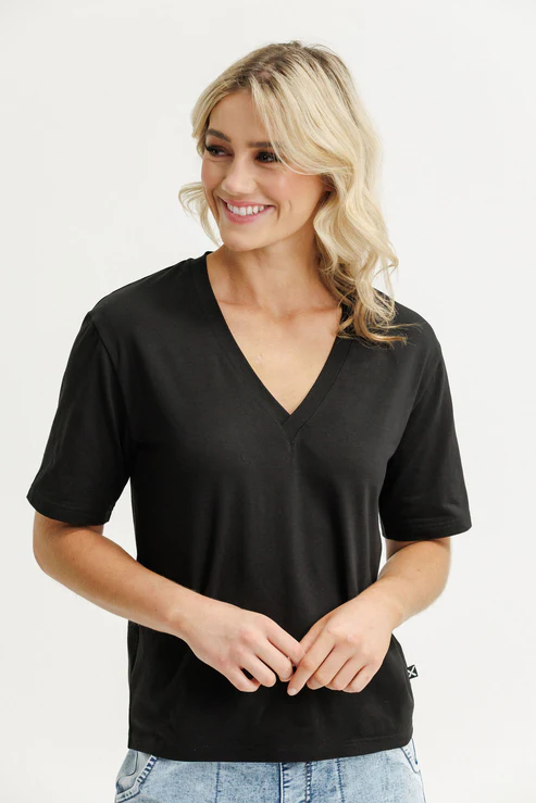 Homelee Becky Tee Knitted Black main image 0