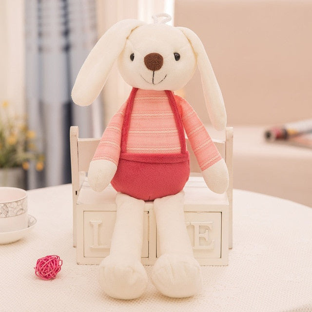 Fresh Accessories Plush Bunny Pink Dungarees – Spoilt Boutique