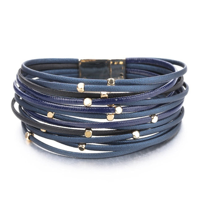 Leather Wrap Bracelets B0411SV0 : BidBud