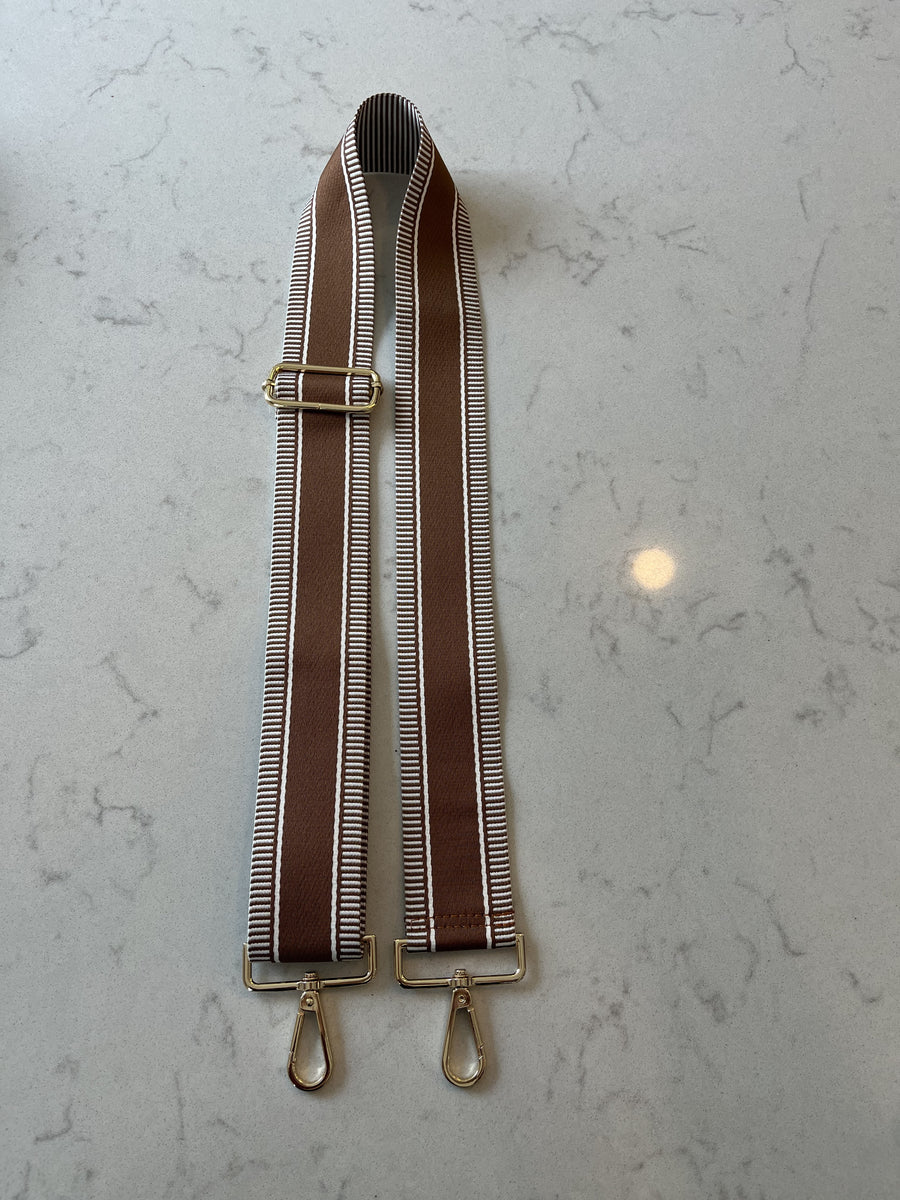 Fresh Accessories Bag Strap - Lines Toffee – Spoilt Boutique